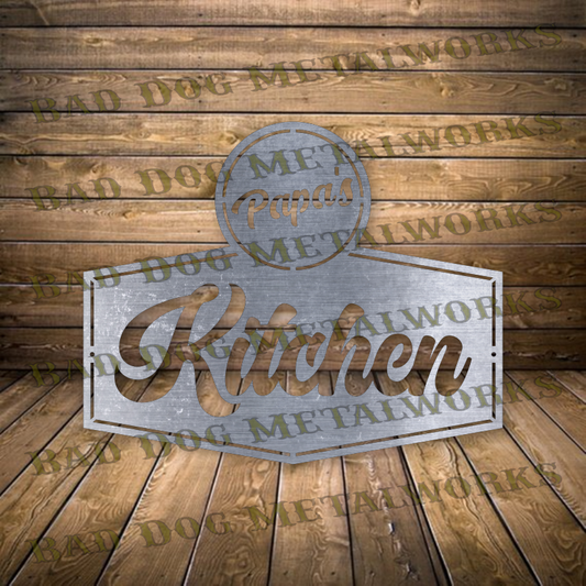 Papa's Kitchen - Dxf and Svg