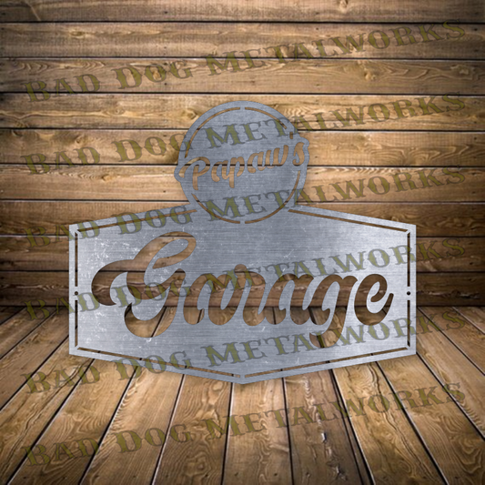 Papaw's Garage - Dxf and Svg