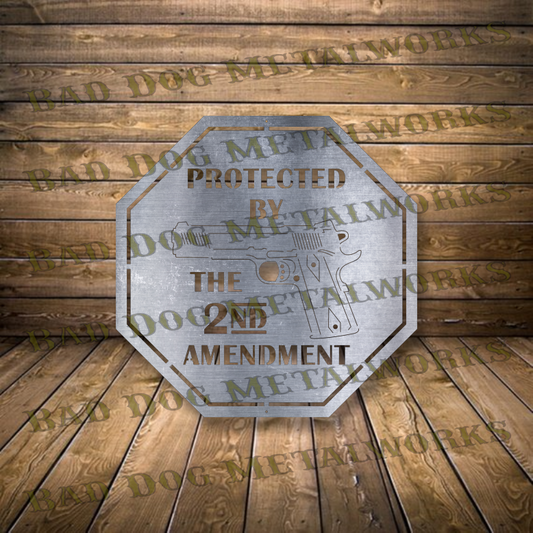 Protected by the 2nd Amendment - Dxf and Svg