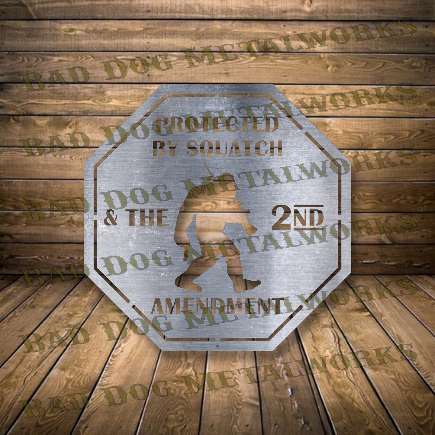 Protected by Squatch and the 2nd Amendment - Dxf and Svg