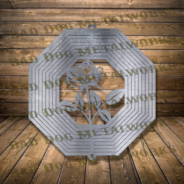 Rose Wind Spinner - Svg and Dxf