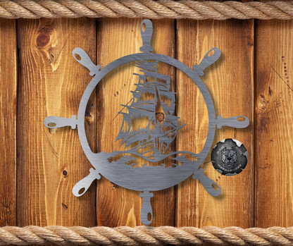 Pirate Ship and Wheel
