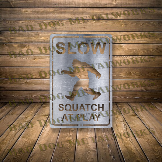 Slow Squatch at Play - Dxf and Svg