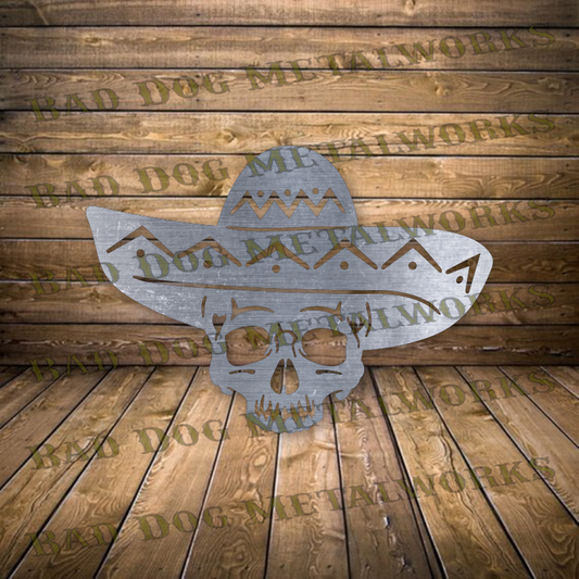 Sombrero Skull - Dxf and Svg