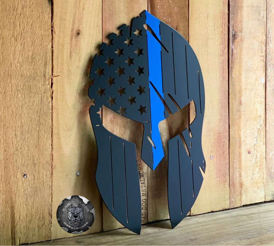 Patriotic Spartan Helmet