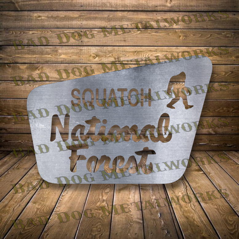 Squatch National Forest - Dxf and Svg