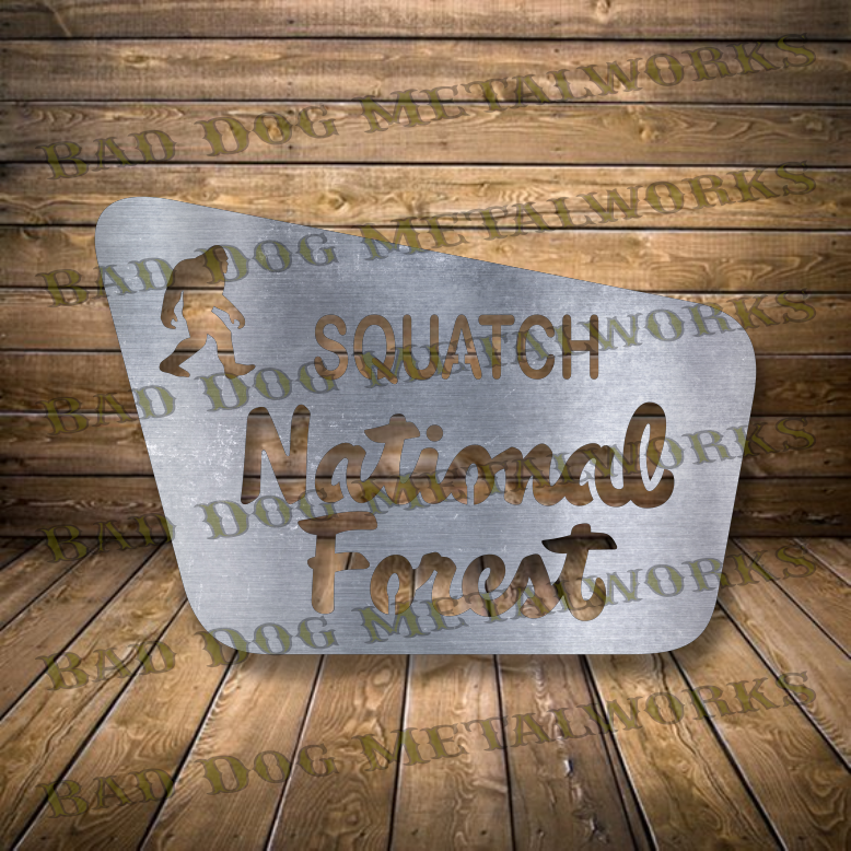 Squatch National Forest - Dxf and Svg