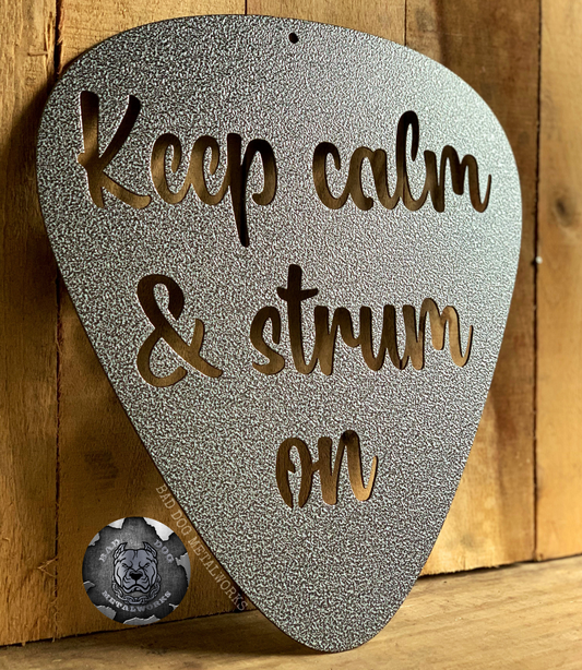 Keep Calm & Strum On Guitar Pick