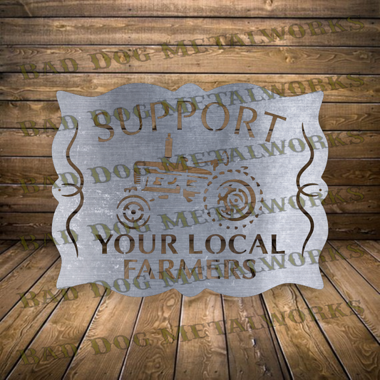 Support Your Local Farmers - Dxf and Svg