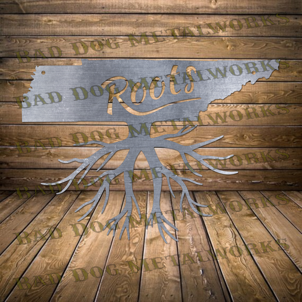 Tennessee Roots - Dxf and Svg – Bad Dog Metalworks