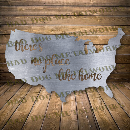 There's No Place Like Home US Outline - Dxf and Svg