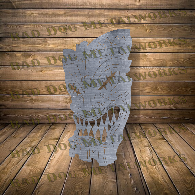 Wicked Tiki Mask - Dxf and Svg