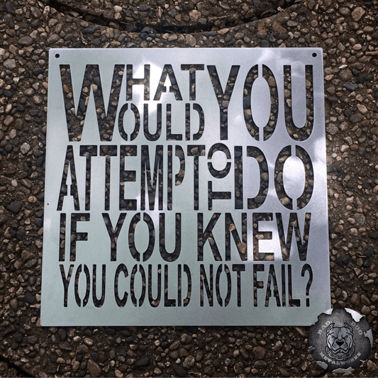 What Would You Attempt to Do If You Knew You Could Not Fail?