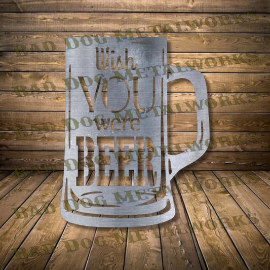 Wish You Were Beer - Dxf and Svg