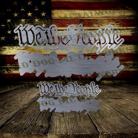 Layered We the People Font - Dxf and Svg