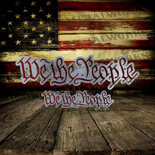 Layered We the People Font - Dxf and Svg