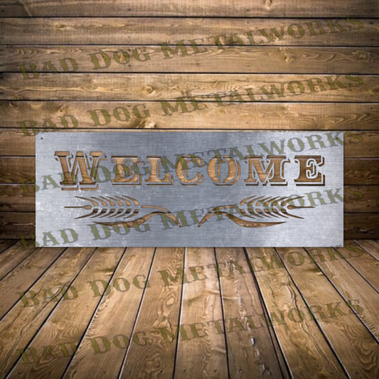 Farmhouse Welcome - Dxf and Svg