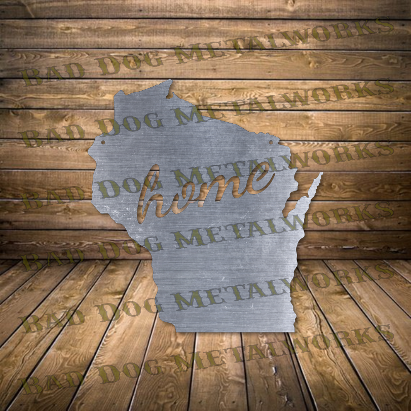 Wisconsin Home - Dxf and Svg