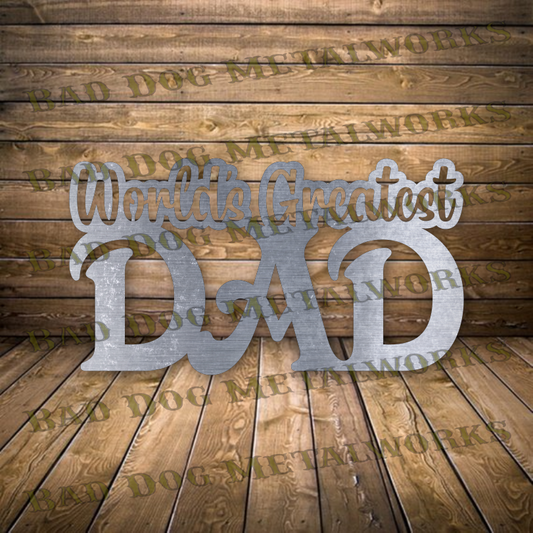 World's Greatest Dad - Dxf and Svg