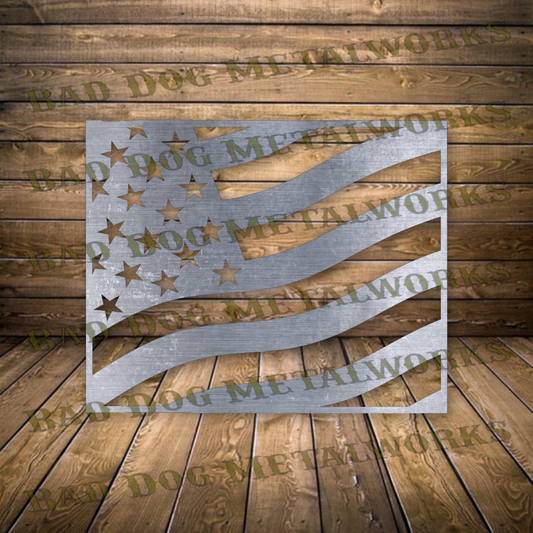 Wyoming American Flag - Dxf and Svg