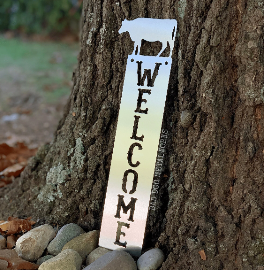 Cow Welcome Plaque