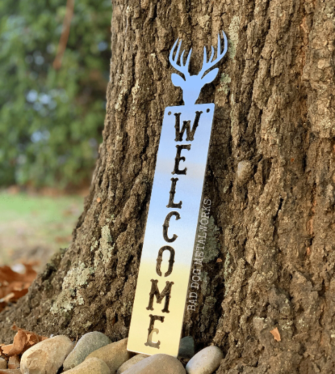 Deer Welcome Plaque