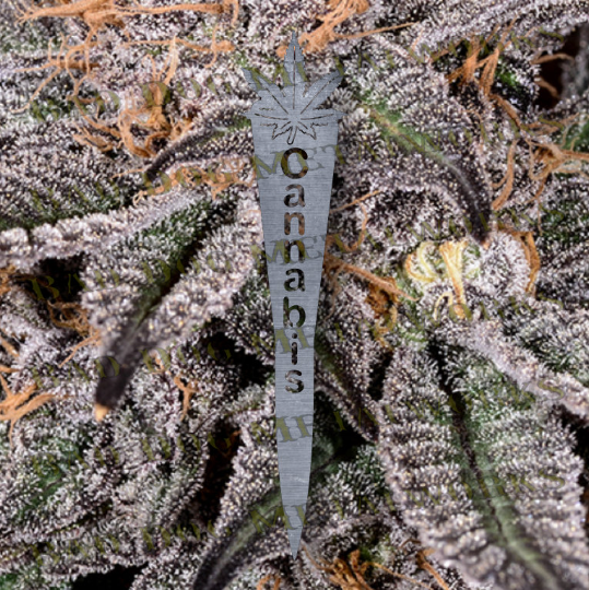 Cannabis Garden Stake - Dxf and Svg
