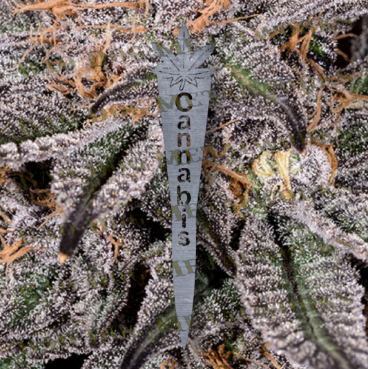 Cannabis Garden Stake - Dxf and Svg