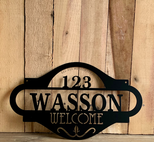 Personalized Welcome Address Plaque