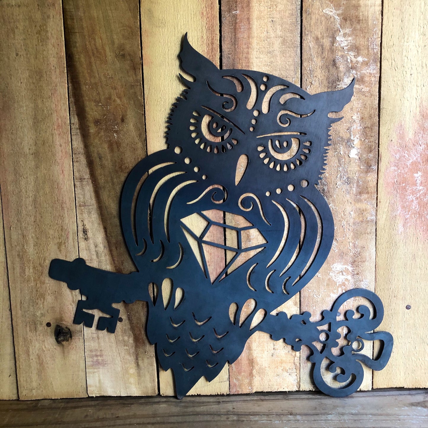 Owl and Vintage Key