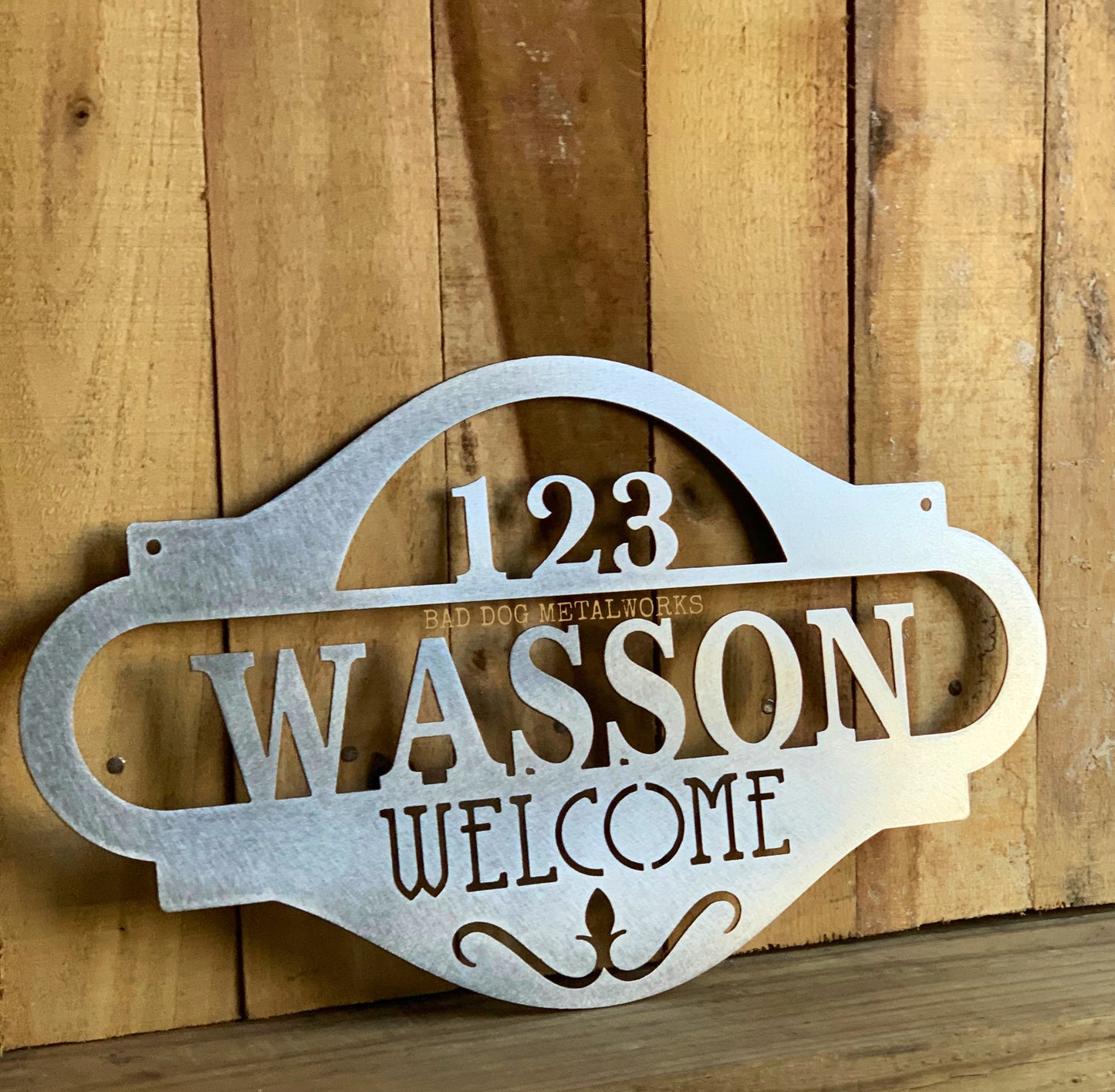 Personalized Welcome Address Plaque