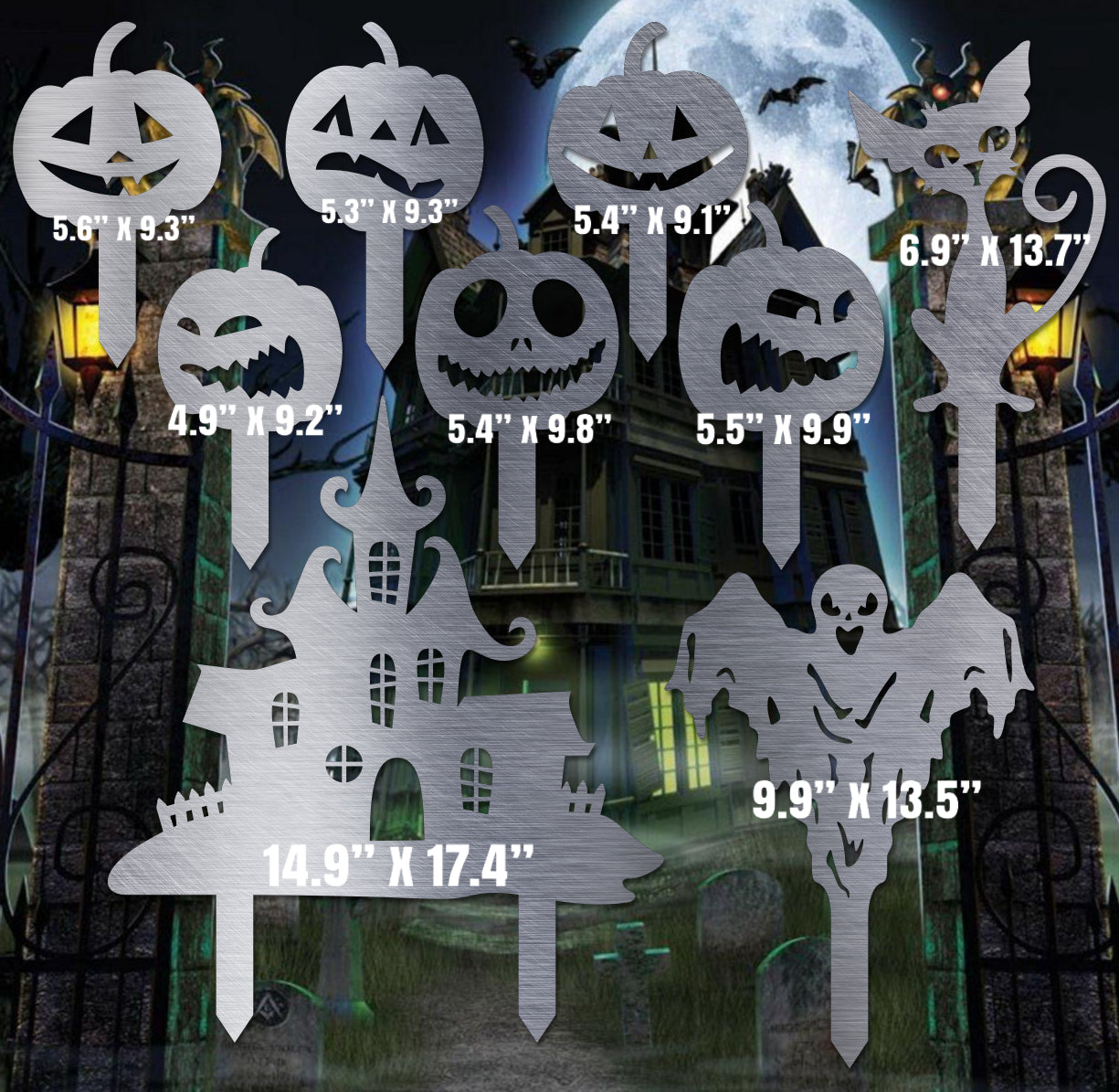 Halloween Yard Stakes - Dxf and Svg